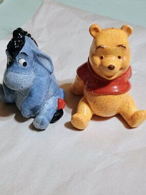 Winnie the Pooh & Eyeore salt and pepper shakers